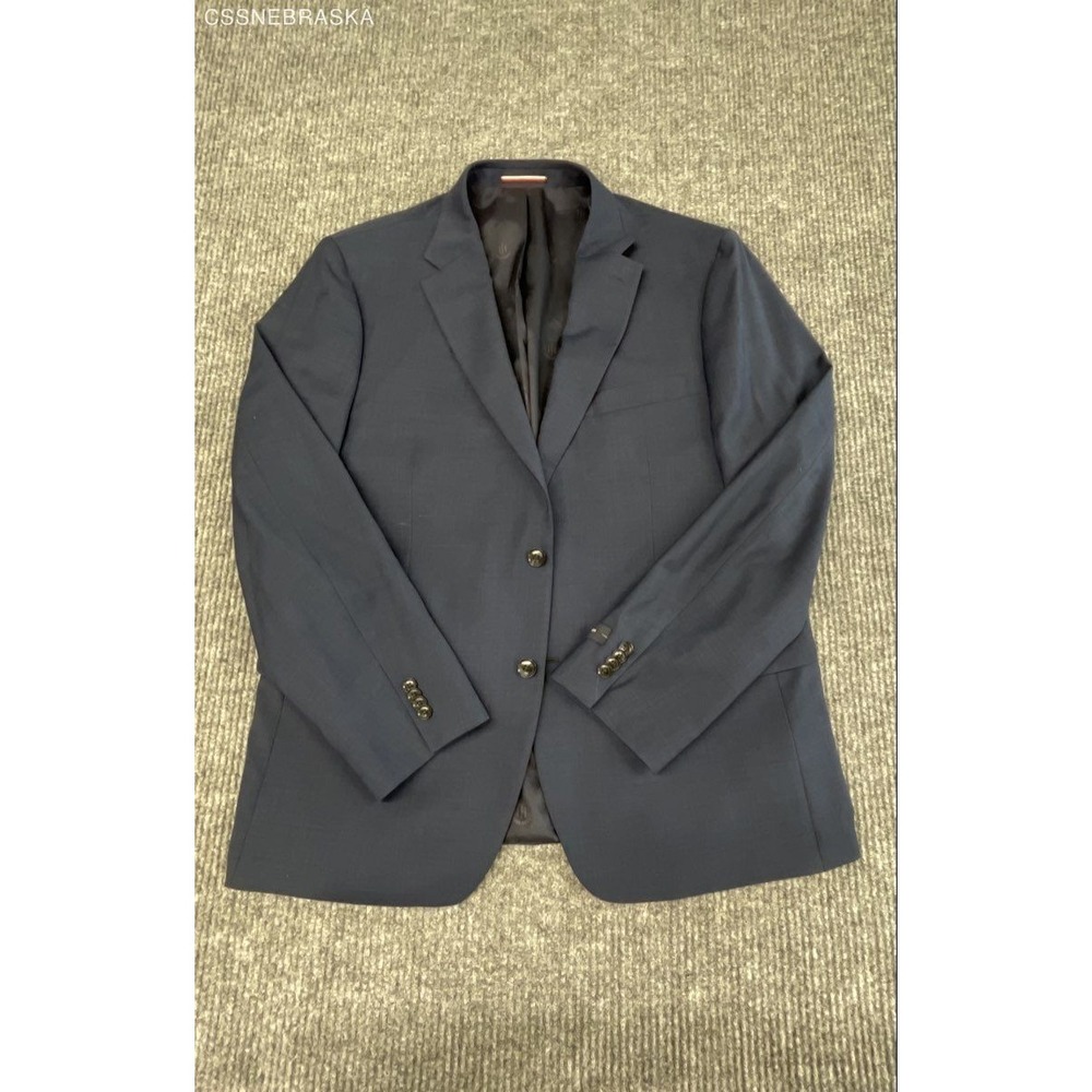 Tommy Hilfiger Blue Men's Blazer Wool Blend Two Button‎ Notch Lapel - Size 44R